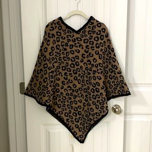 Animal Print Poncho!